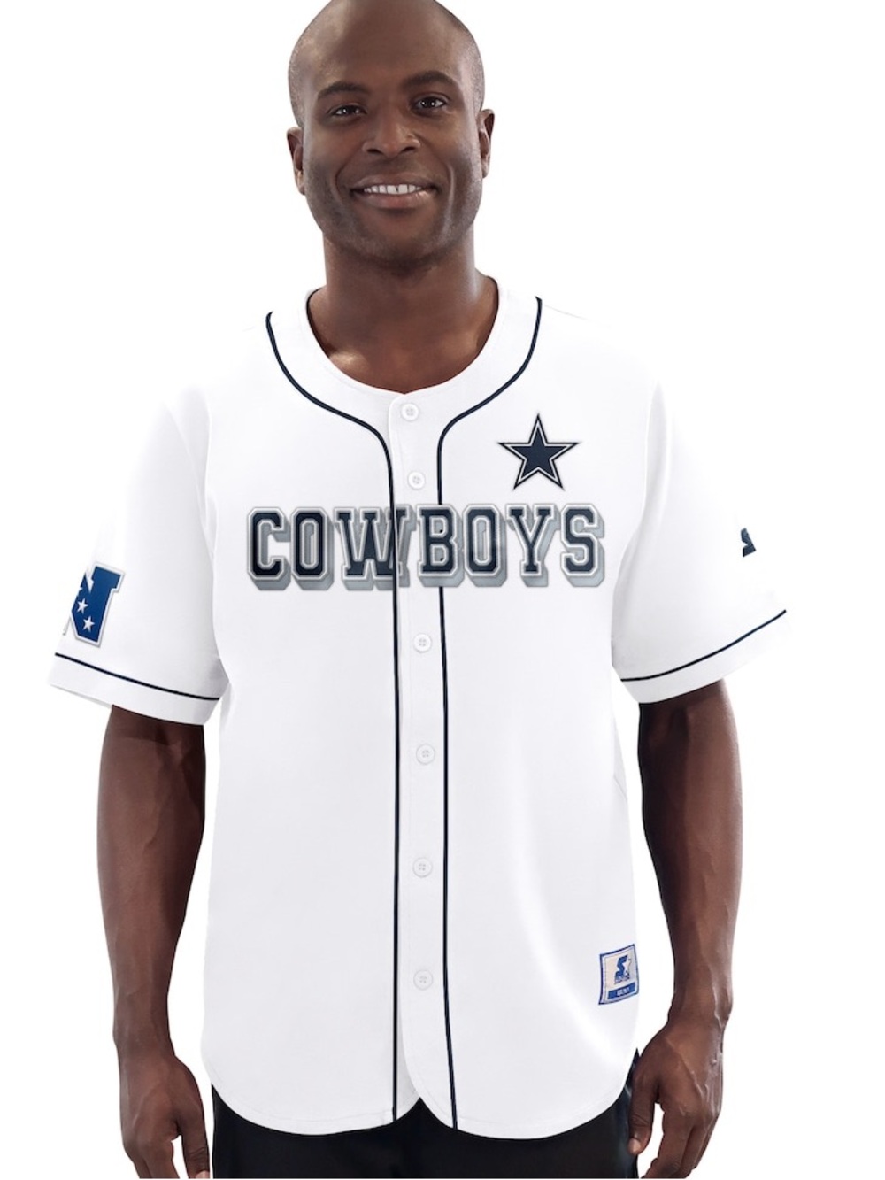 Starter Dallas Cowboys Baseball Jersey Men’s Medium NWT NFL